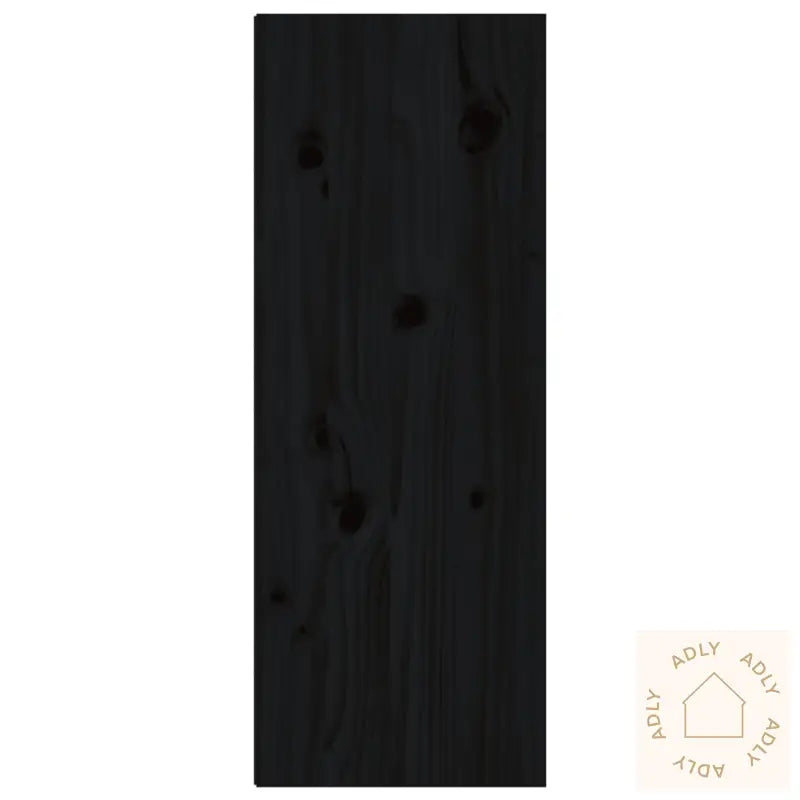 Veggskap 2 Stk Svart 30X30X80 Cm Heltre Furu