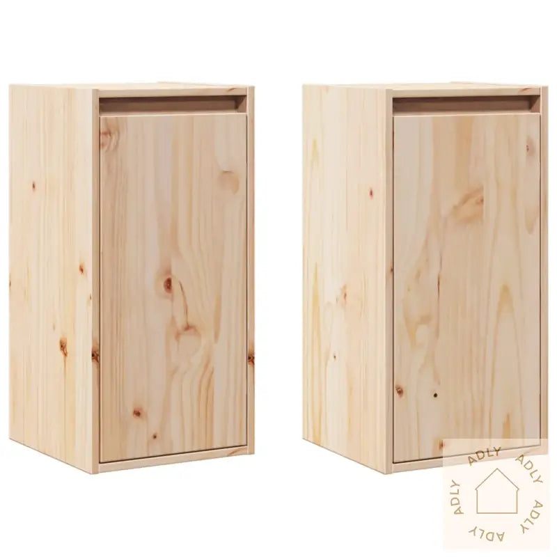 Veggskap 2 Stk 30X30X60 Cm Heltre Furu