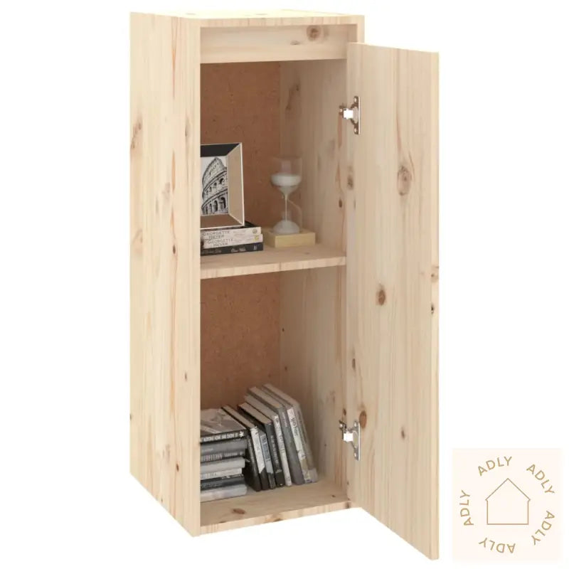 Veggskap 2 Stk 30X30X80 Cm Heltre Furu