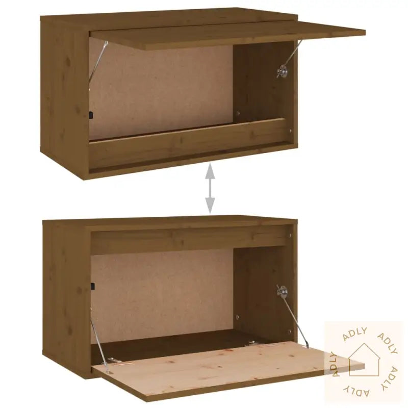 Veggskap Honningbrun 60X30X35 Cm Heltre Furu