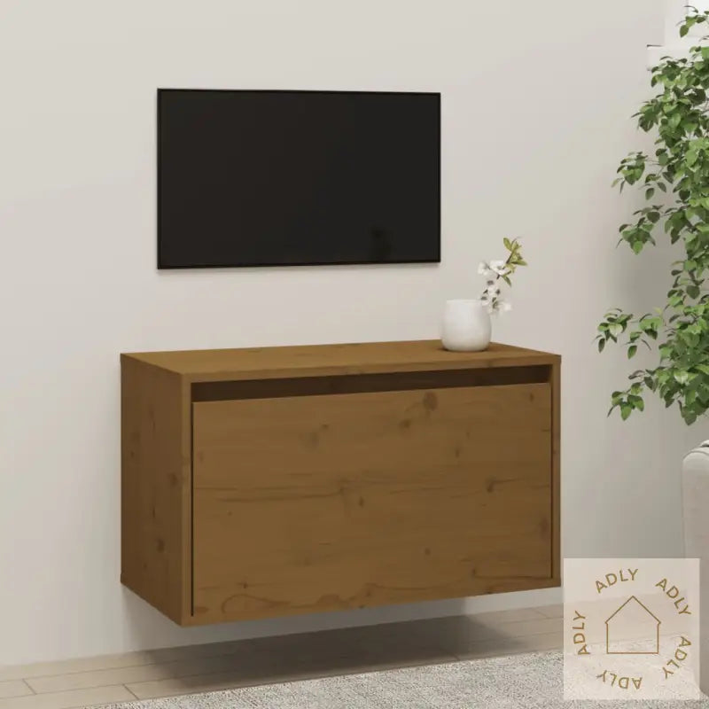 Veggskap Honningbrun 60X30X35 Cm Heltre Furu