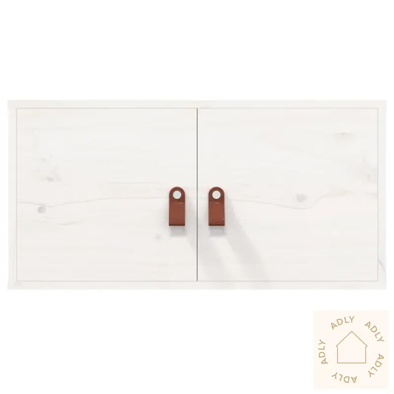 Veggskap Hvit 60X30X30 Cm Heltre Furu