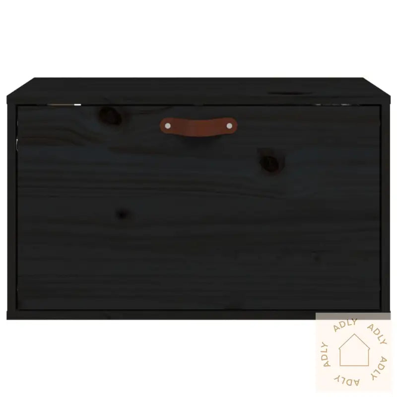 Veggskap Svart 60X30X35 Cm Heltre Furu
