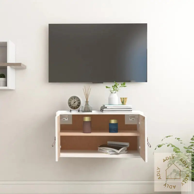 Veggskap Hvit 60X30X30 Cm Heltre Furu