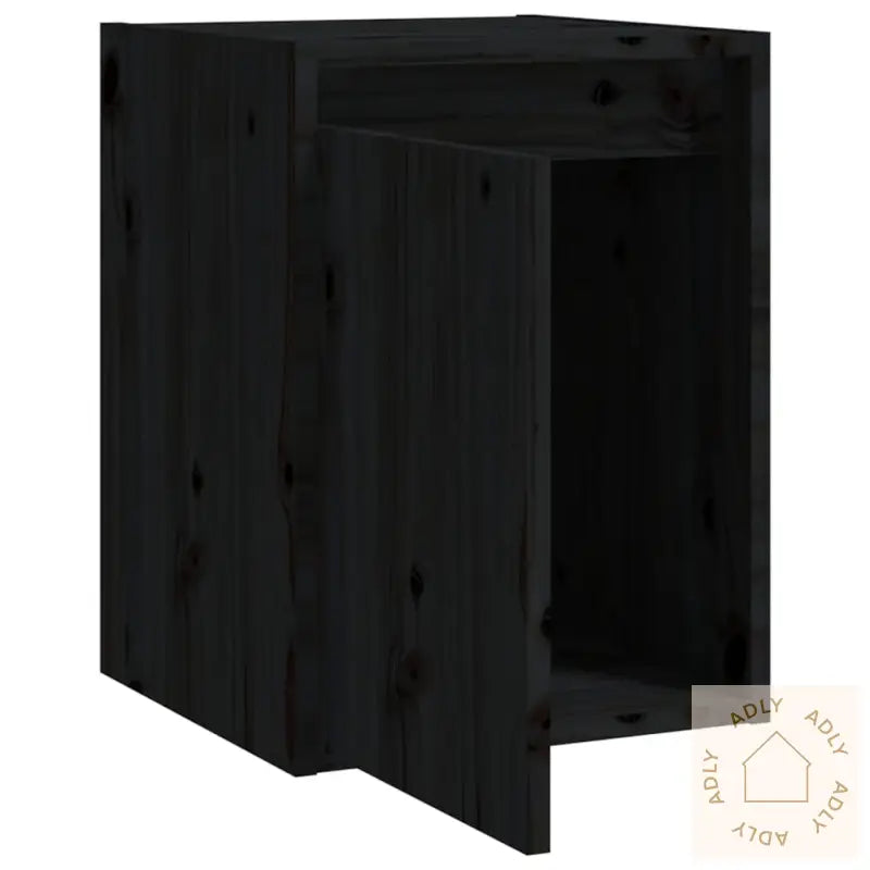 Veggskap Svart 30X30X40 Cm Heltre Furu