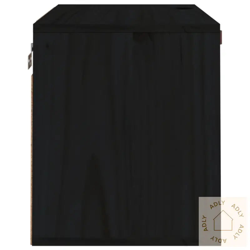 Veggskap Svart 60X30X35 Cm Heltre Furu