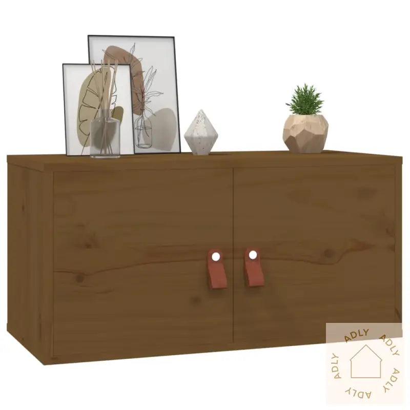 Veggskap Honningbrun 60X30X30 Cm Heltre Furu