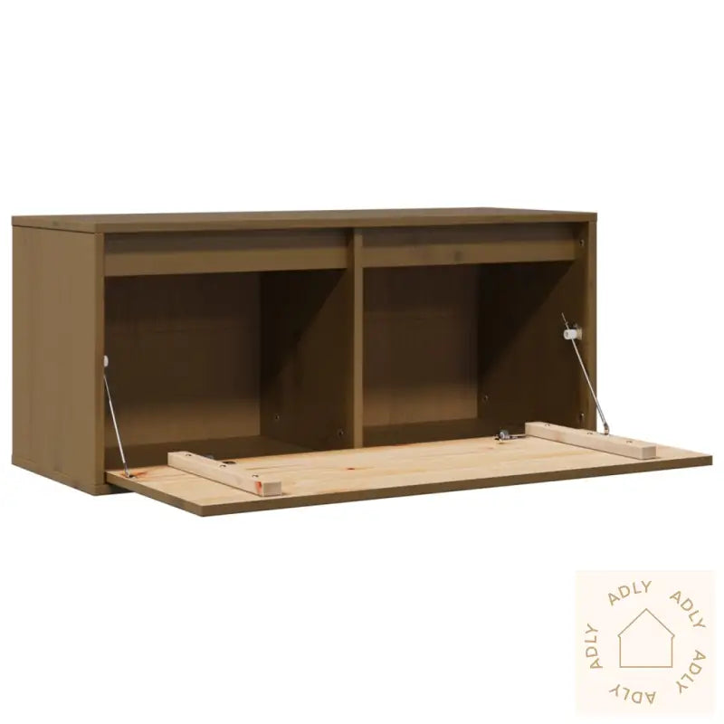 Veggskap Honningbrun 80X30X35 Cm Heltre Furu