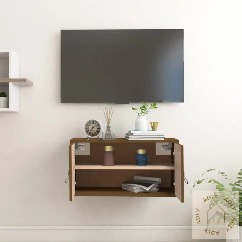 Veggskap Honningbrun 60X30X30 Cm Heltre Furu