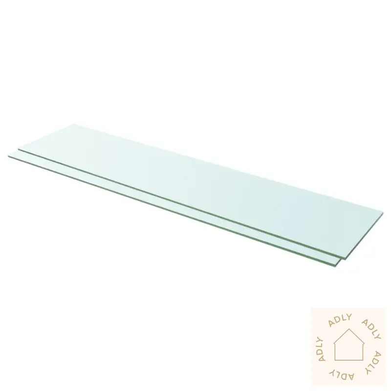 Hyllepaneler 2 Stk Klart Glass 110X25 Cm