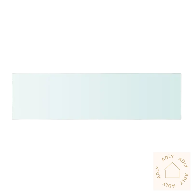 Rectangular herdet glasshylle for moderne oppbevaring i hjemmet eller butikk