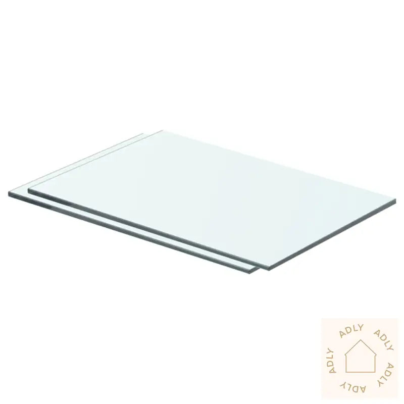 Hyllepaneler 2 Stk Klart Glass 40X20 Cm