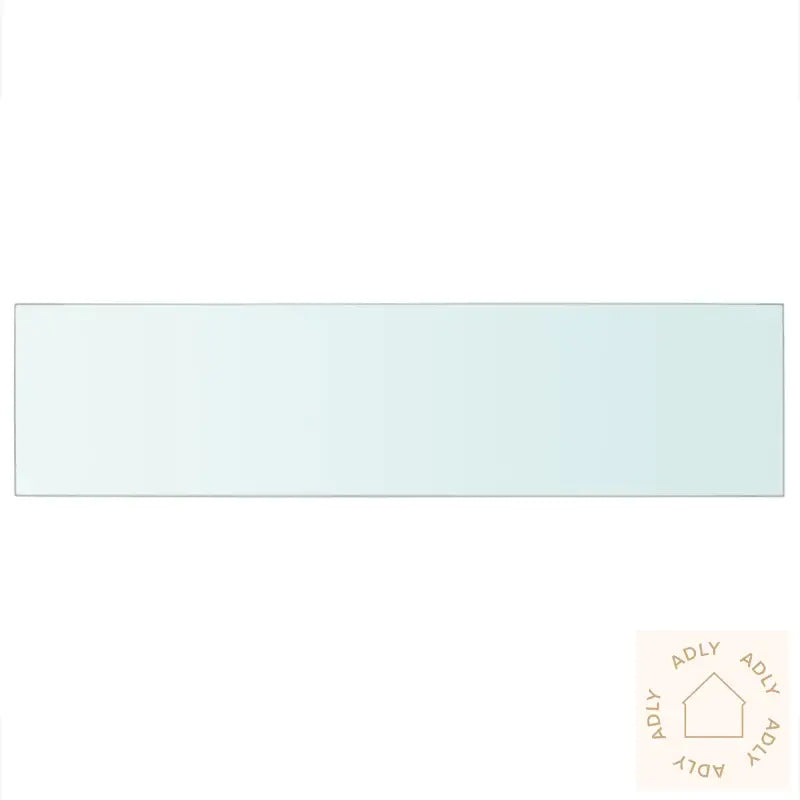 Hyllepaneler 2 Stk Klart Glass 100X25 Cm