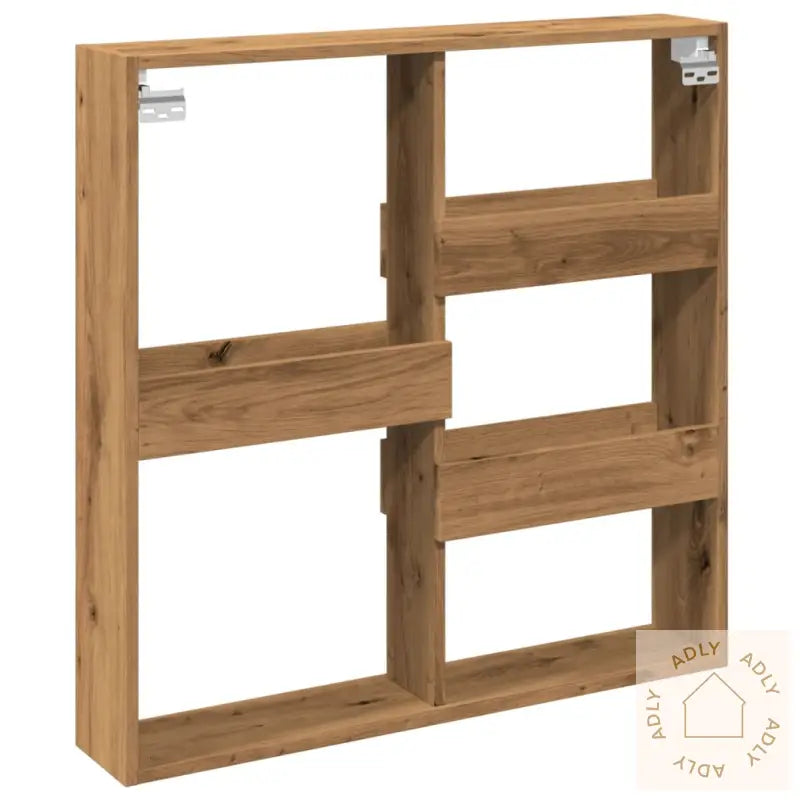 Veggskap Artisan Eik 80X15X80 Cm Konstruert Tre