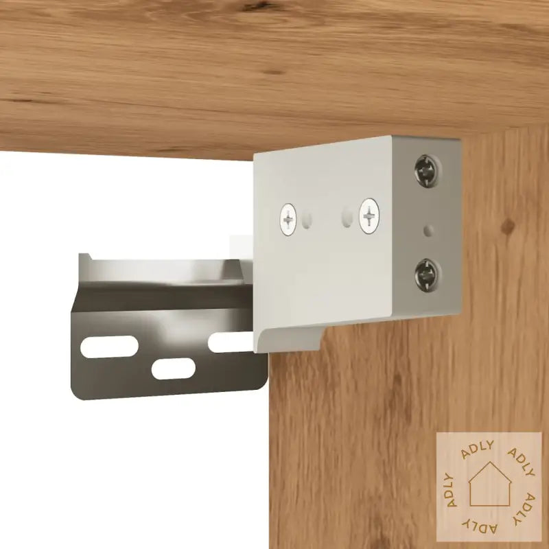 Veggskap Artisan Eik 80X15X80 Cm Konstruert Tre