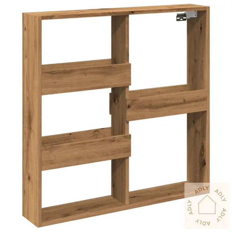 Veggskap Artisan Eik 80X15X80 Cm Konstruert Tre