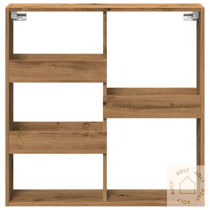 Veggskap Artisan Eik 80X15X80 Cm Konstruert Tre