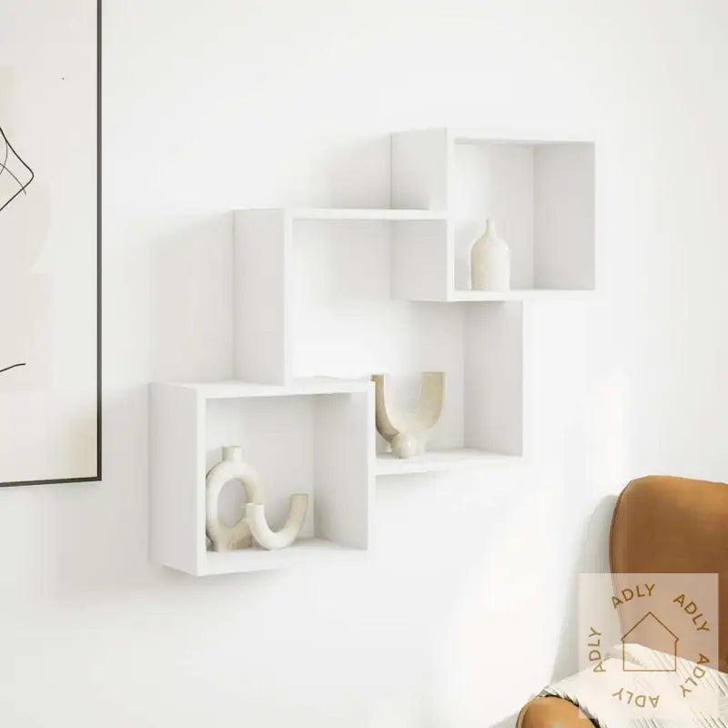 Veggskap 78X18X71 Cm Hvit Konstruert Tre