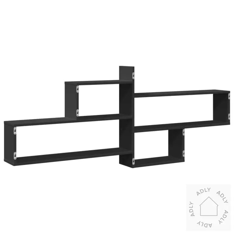 Vegghylle Svart 167,5X18X68 Cm Konstruert Tre