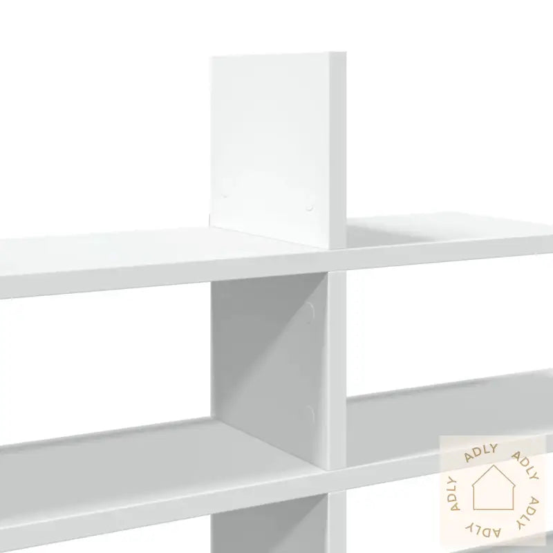 Vegghylle Hvit 124,5X18X60,5 Cm Konstruert Tre