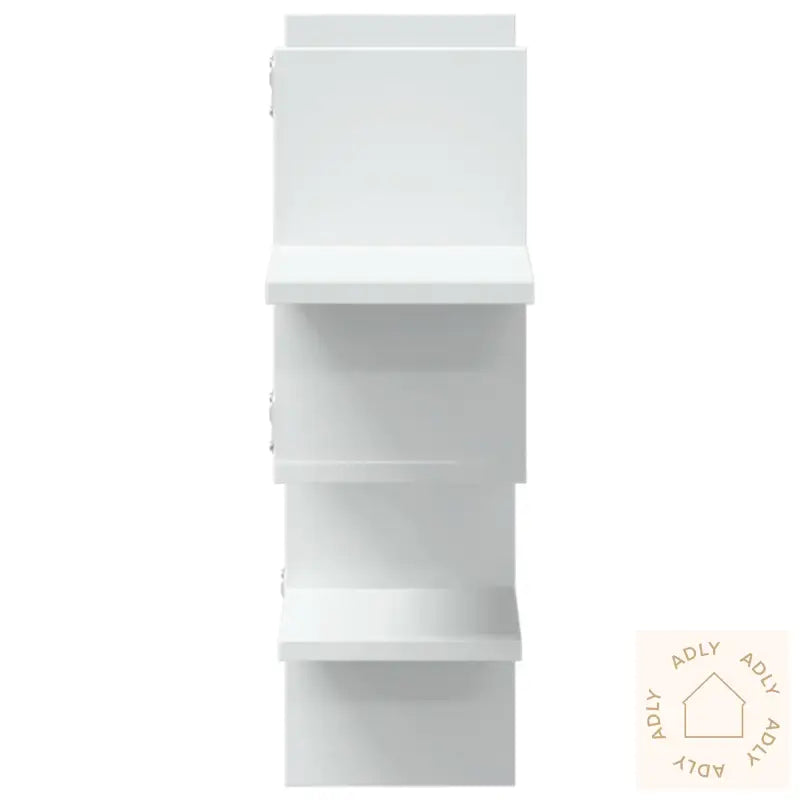 Vegghylle Hvit 124,5X18X60,5 Cm Konstruert Tre