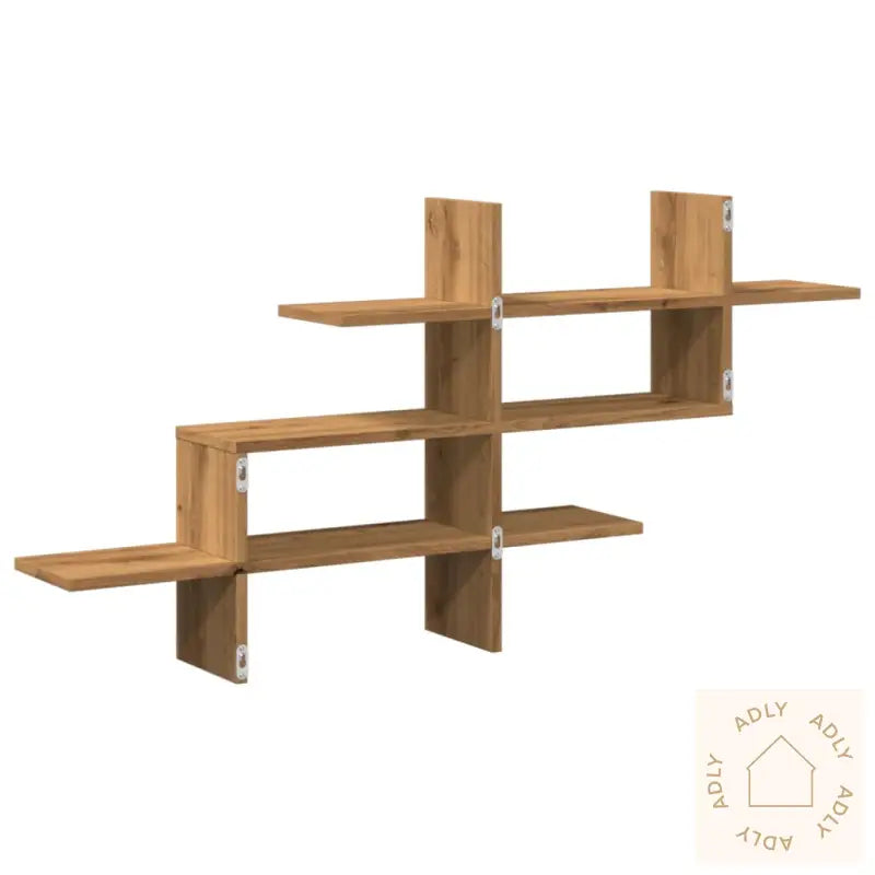 Vegghylle Artisan Eik 124,5X18X60,5 Cm Konstruert Tre