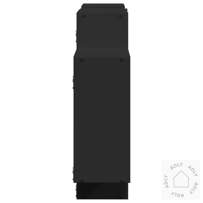 Vegghylle Svart 159X18X65 Cm Konstruert Tre