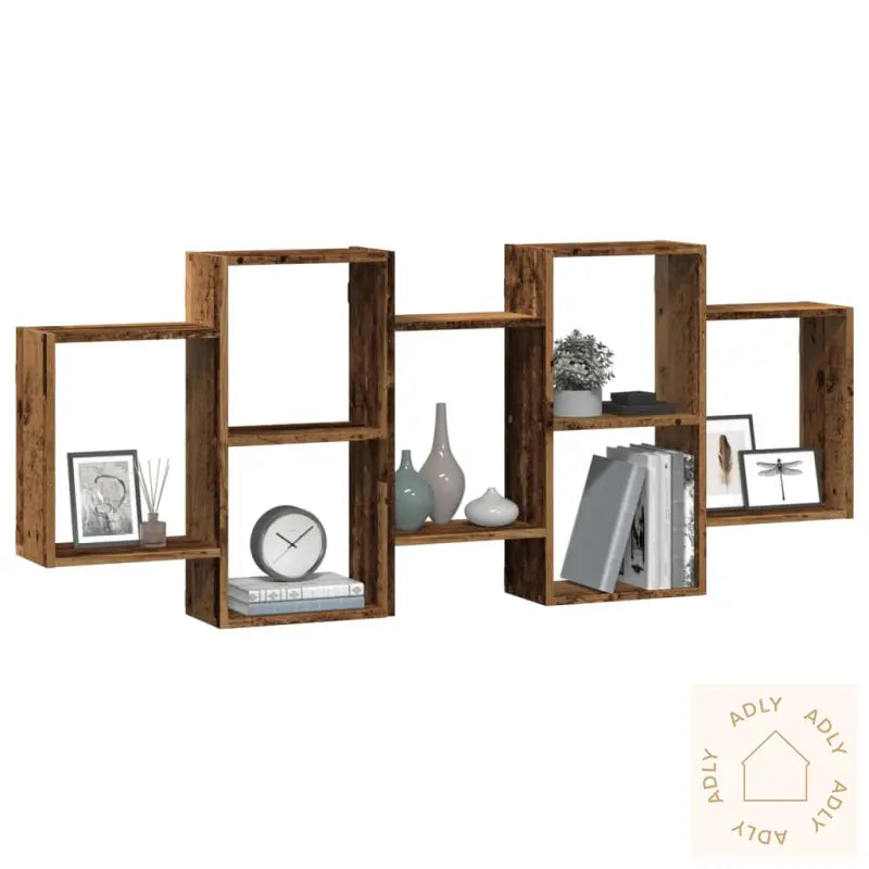 Vegghylle Gammelt Tre 159X18X65 Cm Konstruert Tre