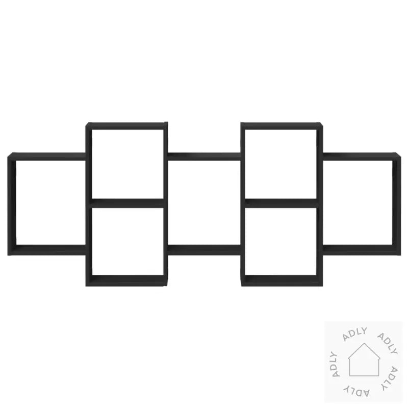 Vegghylle Svart 159X18X65 Cm Konstruert Tre