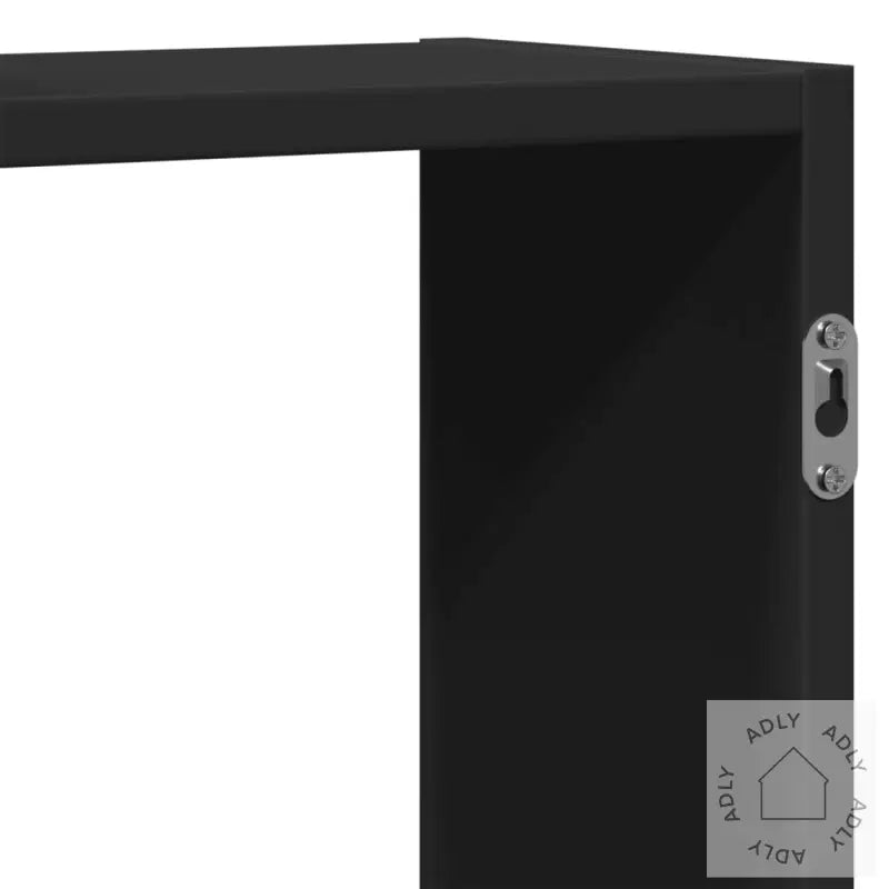 Vegghylle Svart 159X18X65 Cm Konstruert Tre