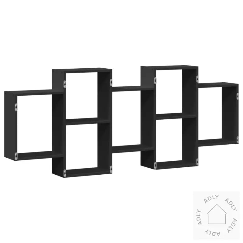 Vegghylle Svart 159X18X65 Cm Konstruert Tre