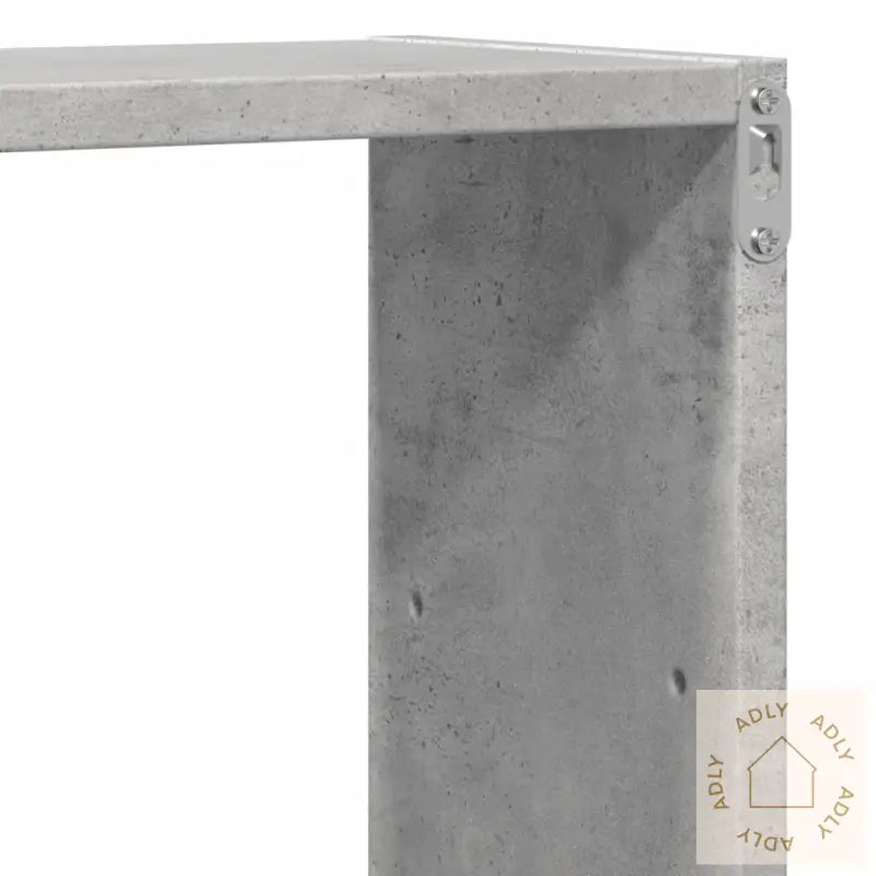 Vegghylle Betonggrå 96X18X60 Cm Konstruert Tre