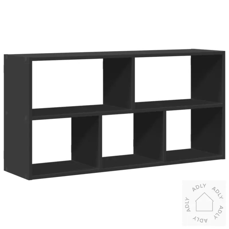 Vegghylle Svart 100X25X50 Cm Konstruert Tre