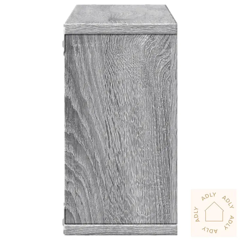 Veggskap 100X16X30 Cm Grå Sonoma Konstruert Tre