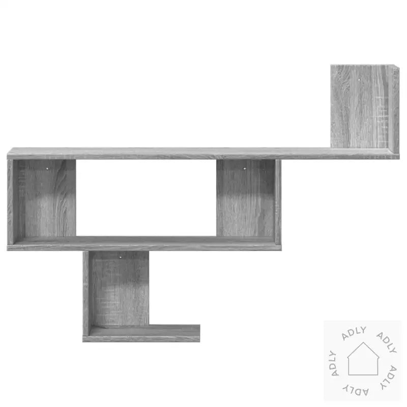 Vegghylle Grå Sonoma 100X15X70 Cm Konstruert Tre