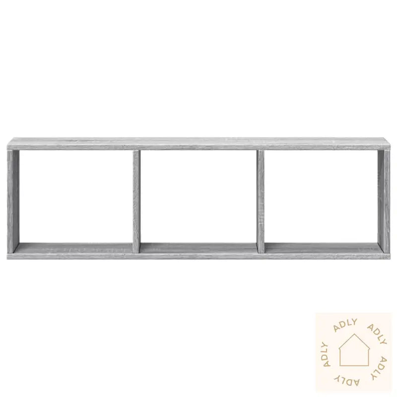 Veggskap 100X16X30 Cm Grå Sonoma Konstruert Tre