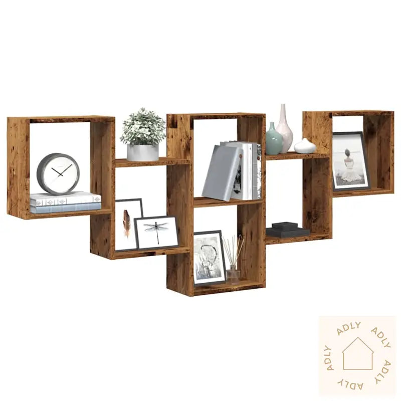 Vegghylle Gammelt Tre 159X18X66 Cm Konstruert Tre