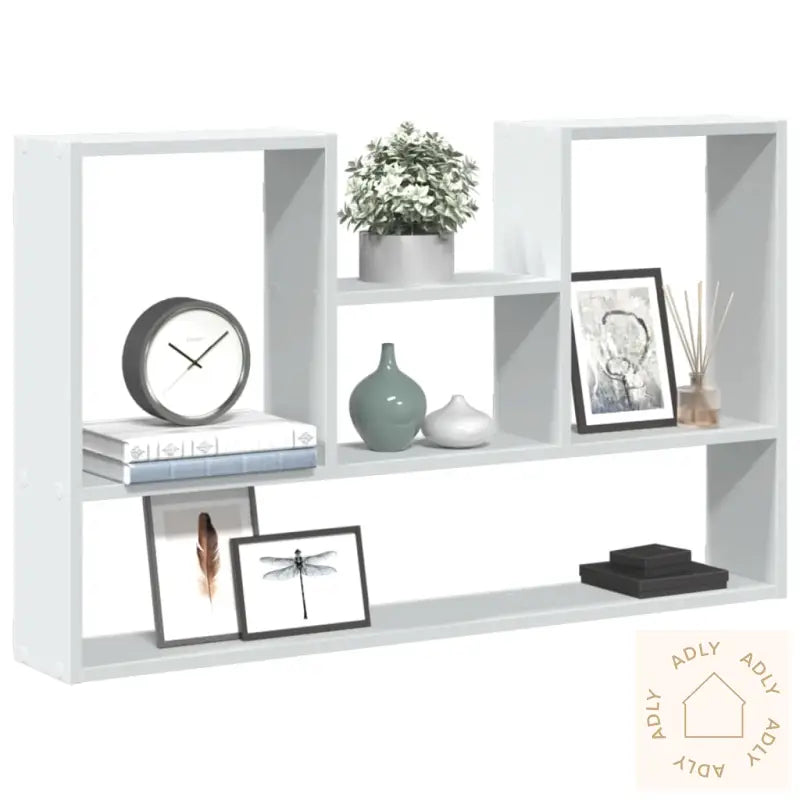 Vegghylle Hvit 99X15X60 Cm Konstruert Tre