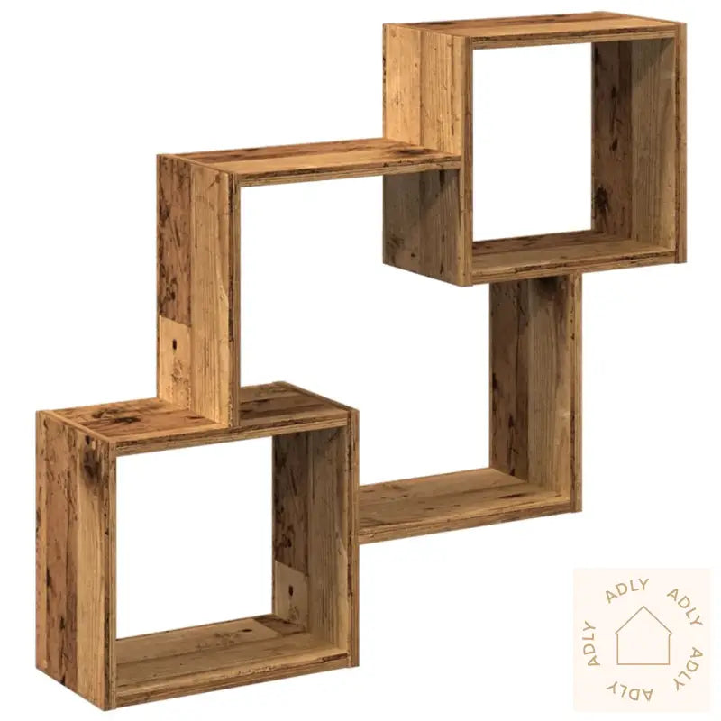 Veggskap 78X18X71 Cm Gammelt Tre Konstruert Tre
