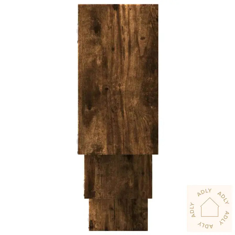 Vegghylle Røkt Eik 159X18X66 Cm Konstruert Tre