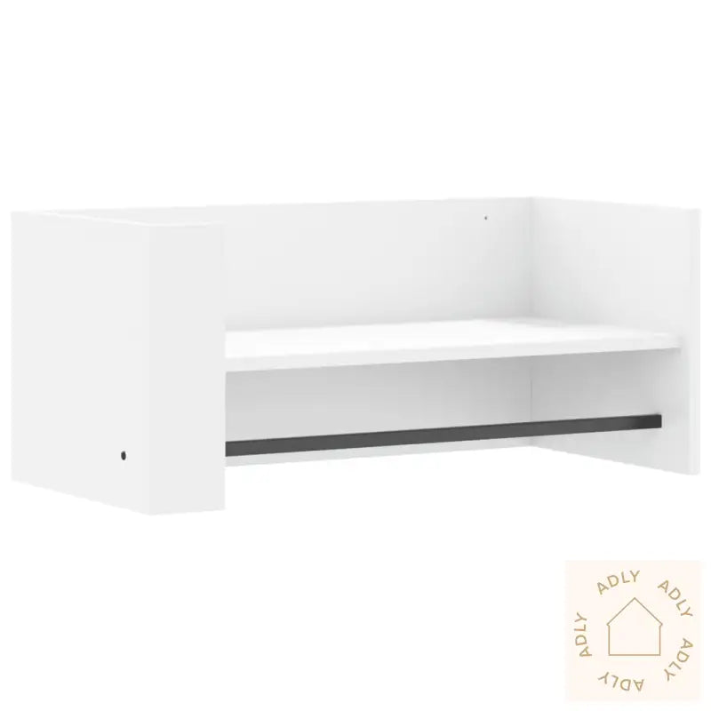 Vegghylle Hvit 70,5X35X30,5 Cm Konstruert Tre