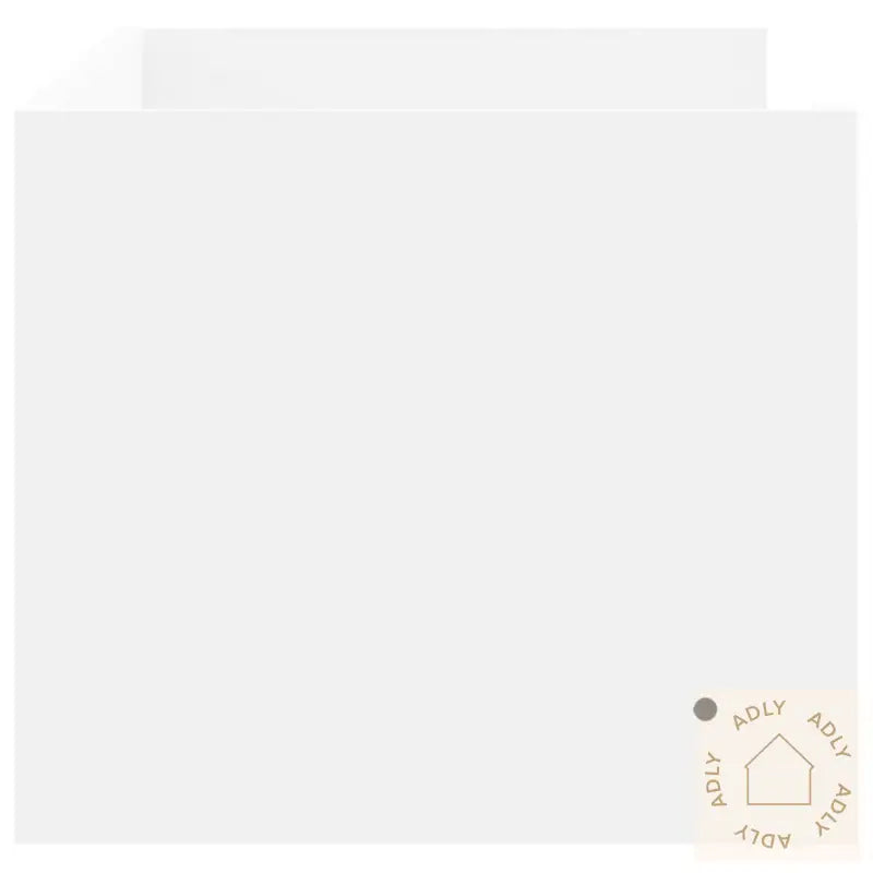 Vegghylle Hvit 100X35X30,5 Cm Konstruert Tre