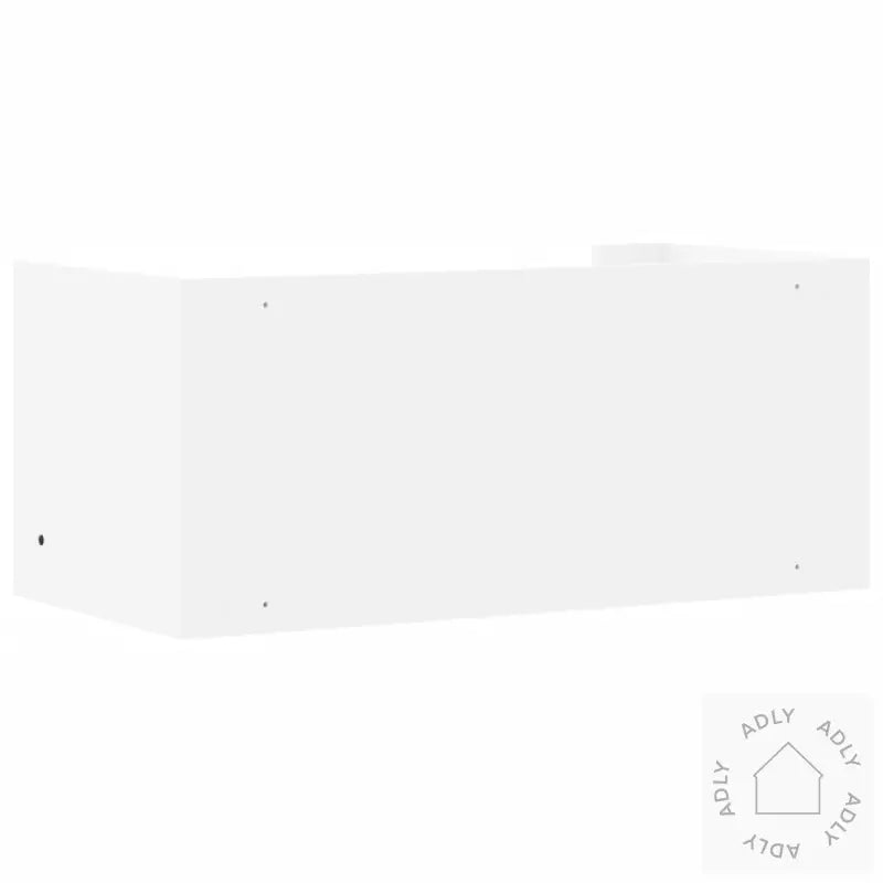 Vegghylle Hvit 70,5X35X30,5 Cm Konstruert Tre