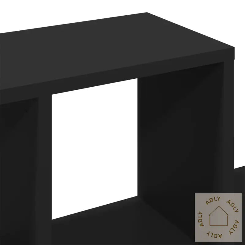 Vegghylle Svart 100X20X53 Cm Konstruert Tre