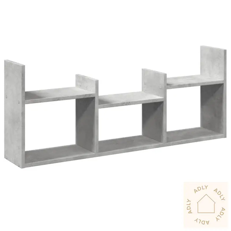 Veggskap 100X18X40 Cm Betonggrå Konstruert Tre