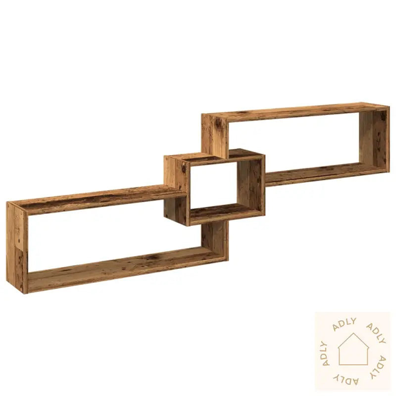 Veggskap 158X18X53 Cm Gammelt Tre Konstruert Tre