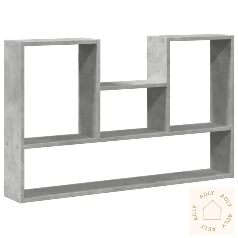 Vegghylle Betonggrå 99X15X60 Cm Konstruert Tre