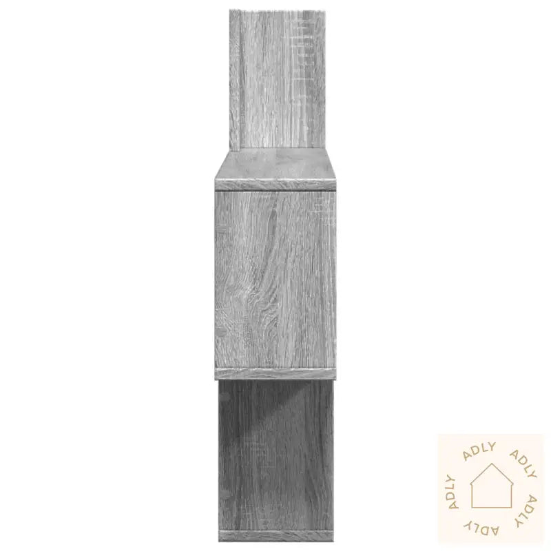 Vegghylle Grå Sonoma 100X15X70 Cm Konstruert Tre