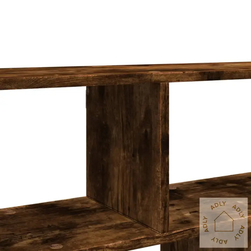 Vegghylle Røkt Eik 100X25X50 Cm Konstruert Tre