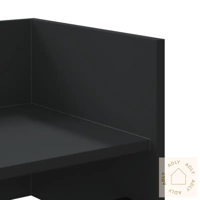 Vegghylle Svart 70,5X35X30,5 Cm Konstruert Tre